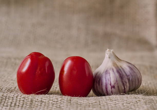 Various vegetables on dark wooden table