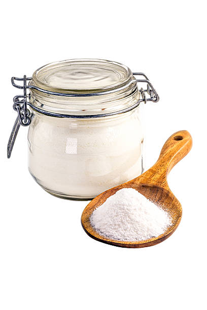 istock sodium bicarbonate on isolated white background, chemical compound in crystalline powders, used as antacid or yeast 2240285349