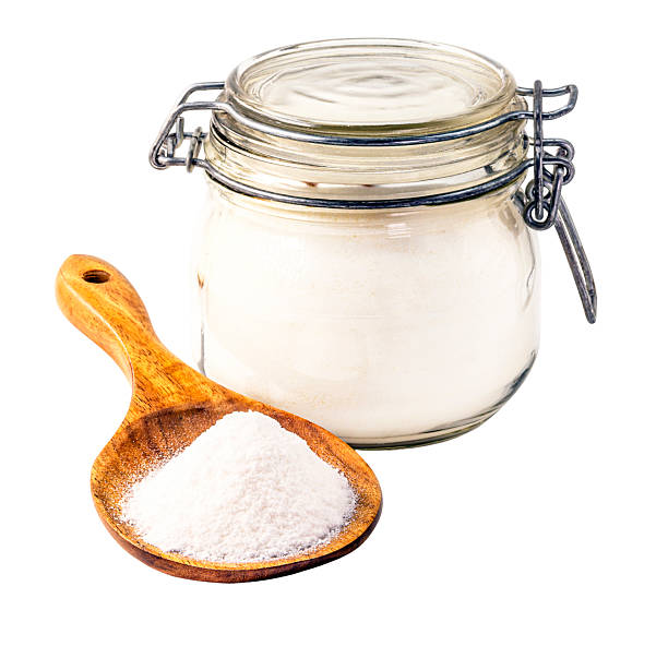 istock sodium bicarbonate on isolated white background, chemical compound in crystalline powders, used as antacid or yeast 2240285368