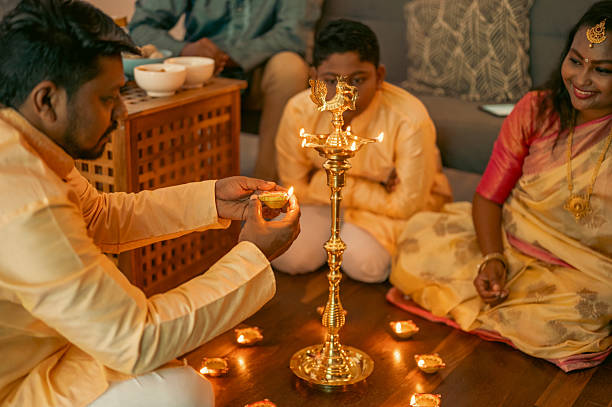 istock A Diwali Moment at Home 2240289113