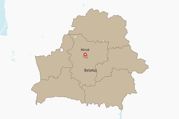 istock Vector artwork of detailed outline map of BELARUS 2240295070