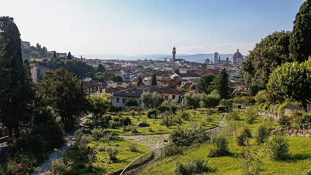 istock Duomo and Skyline Beyond the Tuscan Greenery. Panoramic view of Florence 2240311630