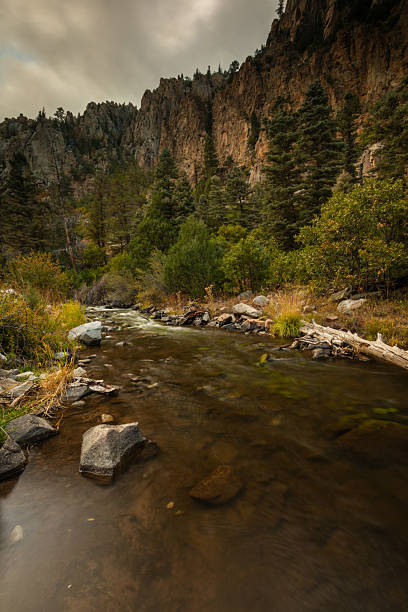 Rio Grande Gorge and River at Dusk, Near Taos New Mexico