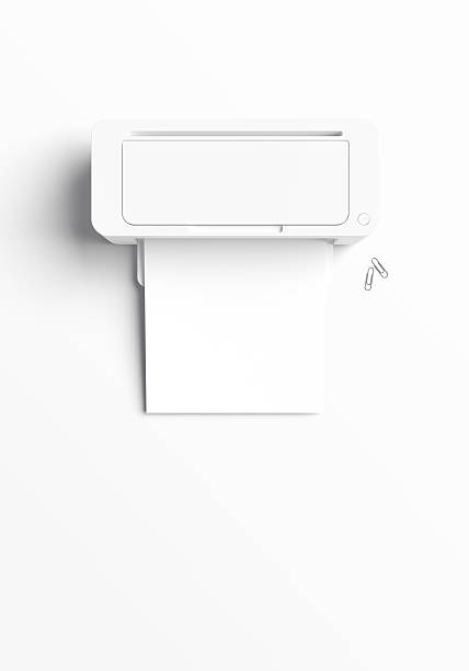 istock Blank A4 paper coming out of printer, Printer mockup, Empty A4 mockup. Perfect for project presentations. 2240334487