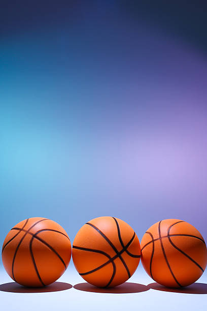 istock Basketballs in Studio with Coloured Background 2240341325