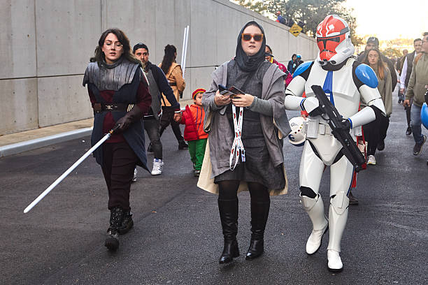 New York City, U.S - October 10: Cosplayers characters during New York Comic Con 2025 at The Jacob K. Javits Convention Center.