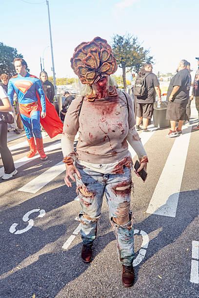New York City, U.S - October 10: A cosplayer poses as character during New York Comic Con  2025 at The Jacob K. Javits Convention Center.