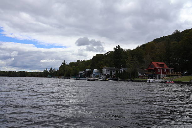 istock Lakefront Houses in the Summer 2240351252