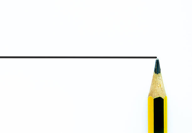 Horizontal ruled paper with a pencil tip at the edge, ample copy space for notes and clean minimal plannin