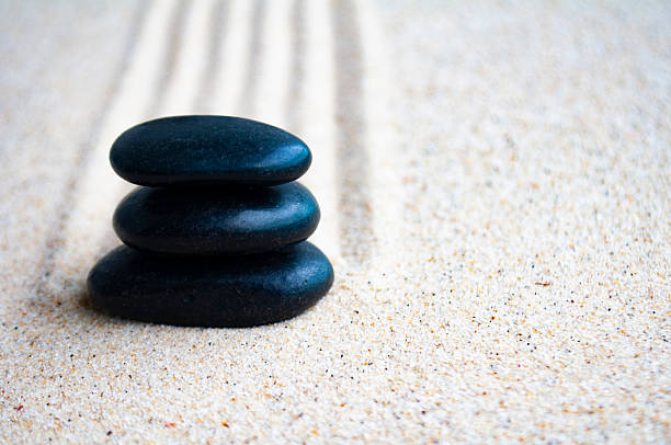istock Side view of Zen stones with copy space for text. Wellness concept. 2240364934