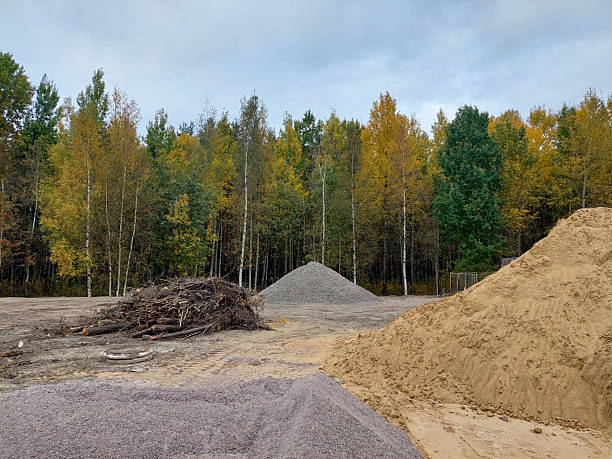 istock Heaps of sand, gravel, crushed stone 2240368166