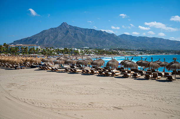 istock Beach at Puerto Banus, Marbella Spain 2240370663