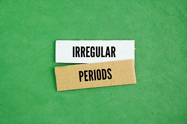 istock Paper box with the word irregular periods. 2240370917