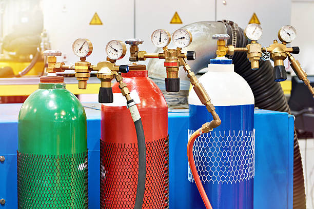 istock Metal gas cylinders for welding 2240374379