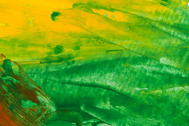 Green and yellow painted background