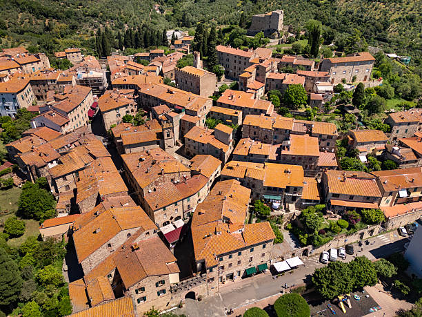 istock Tuscan small town from drone 2240384556