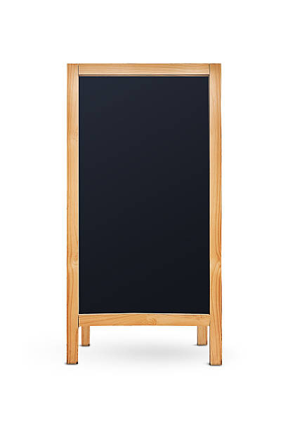 istock board with an empty space for menu descriptions and advertising information. highlighted on a white background 2240386628