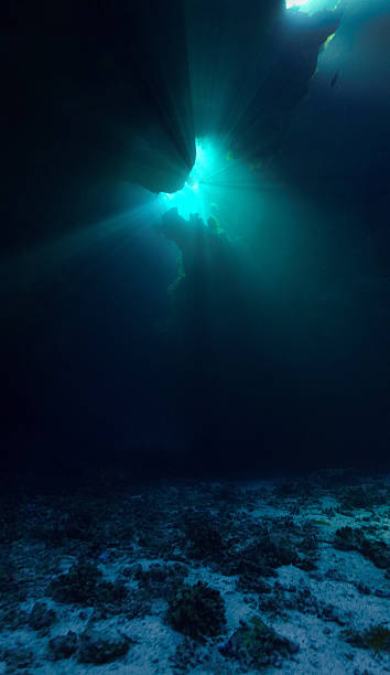 istock Cathedral of sunlight underwater 2240389615
