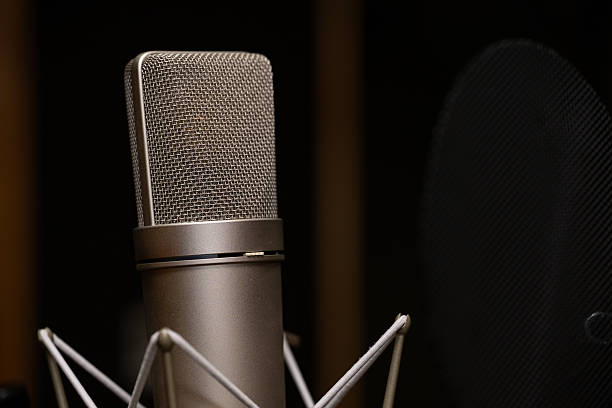 istock A Professional Condenser Microphone in a Recording Studio Setup with Pop Filter and Shock Mount 2240395288