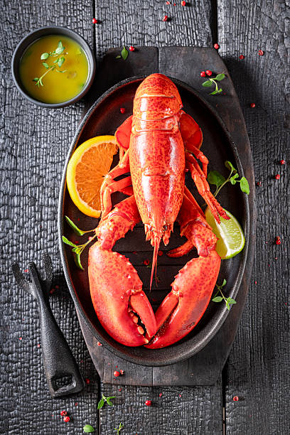 istock Steamed red lobster flavored with citrus and butter. 2240408251