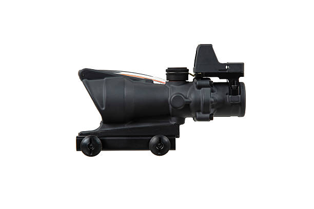 istock A black closed-emitter red dot sight mounted on a rail base, isolated on white. 2240409039