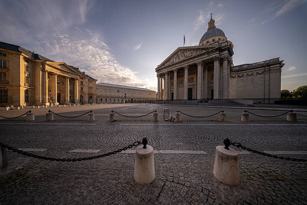 istock The Pantheon in Paris at sunrise with dramatic clouds. 2240420617