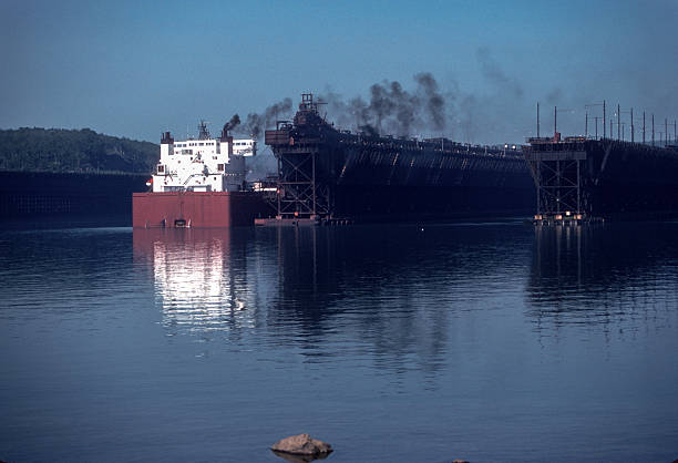 Two Harbors - Ore Boat & Ore Dock - 1988