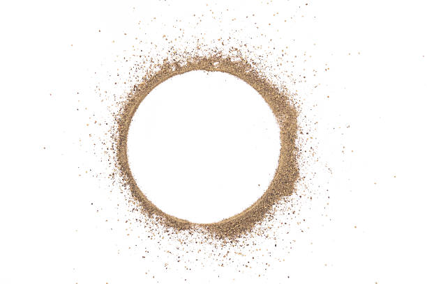 istock Ground black pepper powder on white background 2240436417