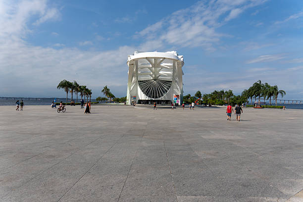 Rio de Janeiro Brazil on December 1, 2024. The Museum of Tomorrow is a science museum . It was designed by Spanish neofuturistic architect Santiago Calatrava, and built next to the waterfront at Pier Maua.