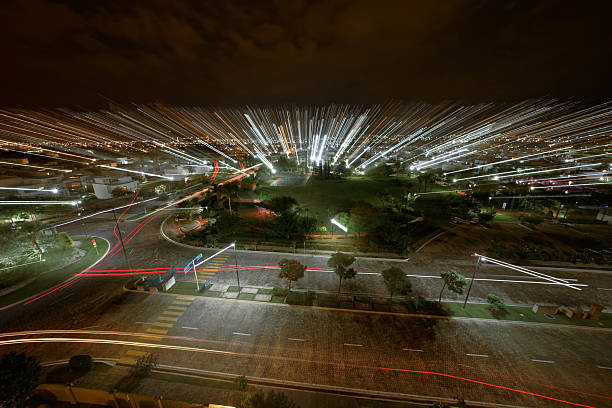 Puebla city with long exposure