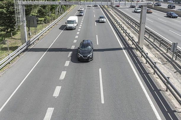 istock Highways, At least two traffic lanes on each lane 2 2240452096