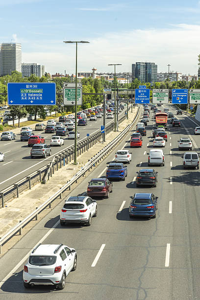 istock Highways Highway specially designed and built for motorized traffic, which does not serve the farms that border it 2240452135