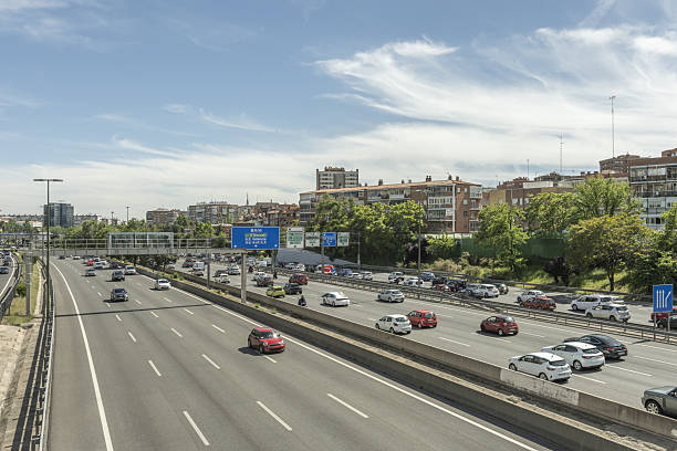 istock Roads, Entry and exit lanes are marked for this purpose. Urban highways are also included in the definition 2 2240452167
