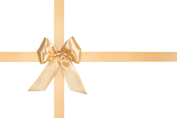 istock Gold Bow and Ribbon Isolated 2240462005