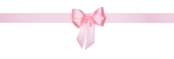 istock Pink Bow and Ribbon Isolated 2240462037