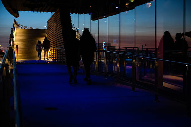 Seattle, USA - Sep 24, 2025: The Seattle Aquarium late in the day.