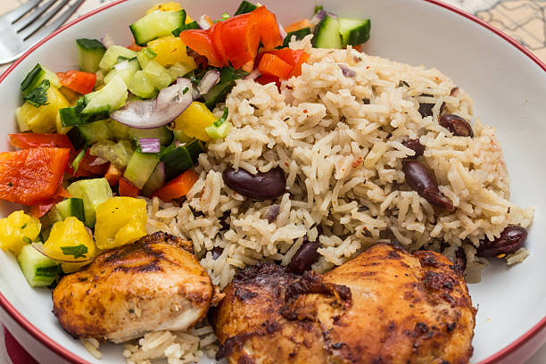 istock Chicken, rice and peas 2240464843