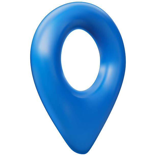 istock Geotag 3d vector icon, realistic map pin blue color, travel app navigation symbol, GPS location mark, map pointer sign 2240465542