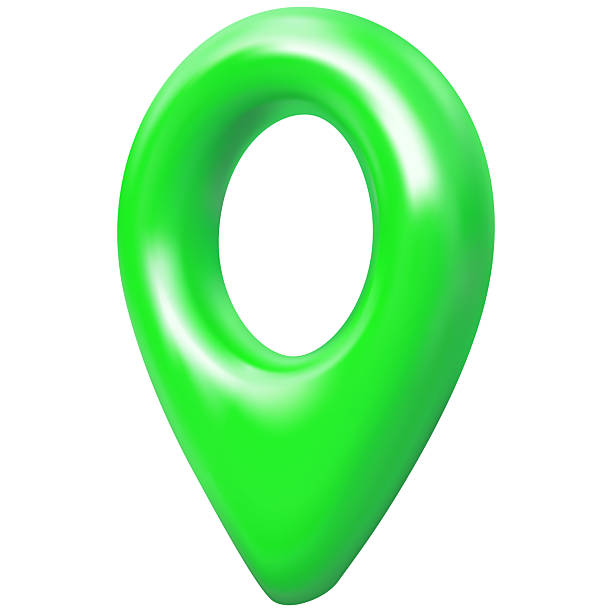istock Green geotag 3d vector icon, realistic map pin, travel app navigation symbol, GPS location mark, map pointer sign 2240465547