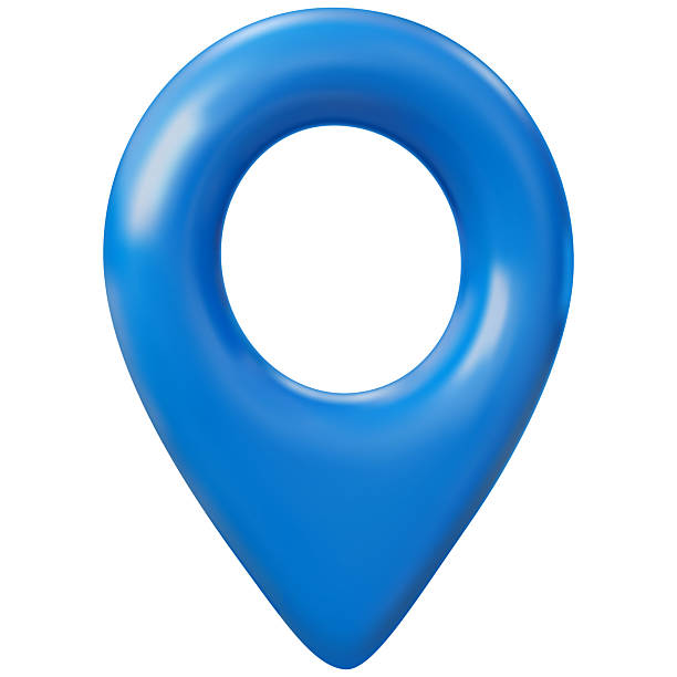 istock Blue geotag 3d vector icon, realistic map pin, travel app navigation symbol, GPS location mark, map pointer sign 2240465581