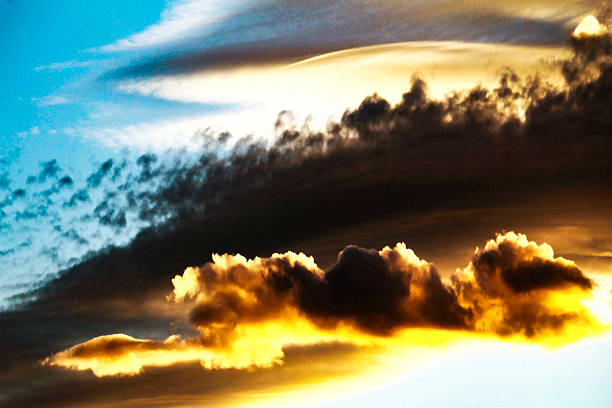 istock A fiery canvas painted across the evening sky 2240472156