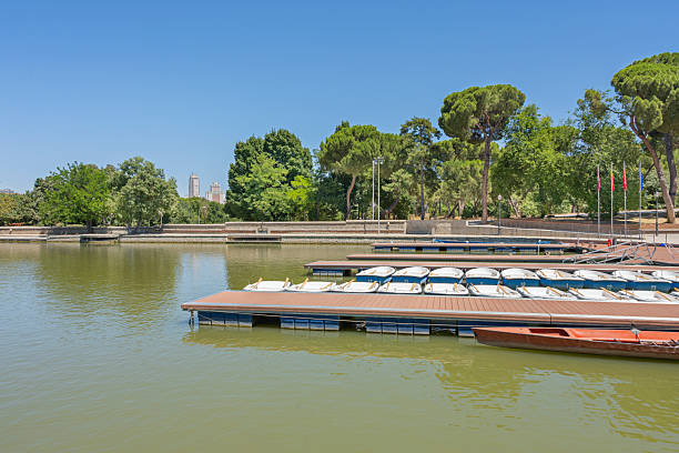 Ankara, Turkey - May 22, 2016: People enjoying in Göksu Public Park in Ankara City, Turkey. Some of them walking near the lake and the others on paddleboats. Göksu park is 50.8 ha (126 acres). In 2003, the lake was taken care of by the Municipality of Ankara and the park was opened that same year.