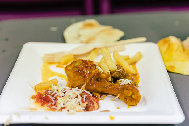 Authentic Afghan food close up