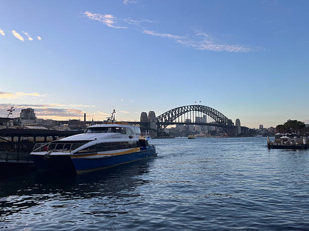 istock Two Sydney ferries are docked at Circular Quay in Sydney Harbour. 2240494047