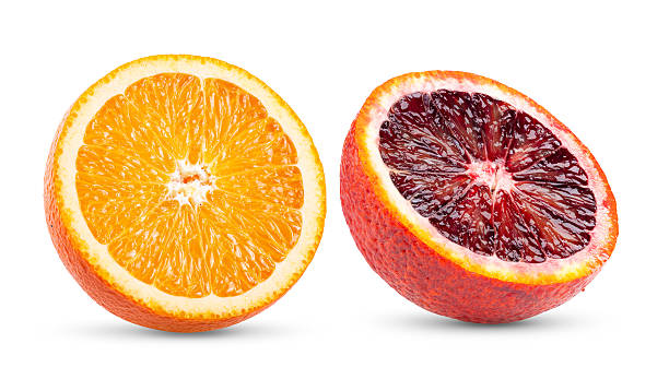 istock orange with blood orange isolated on white background ( image from camera ) 2240495071
