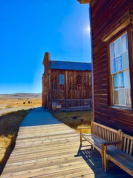 Bodie, California is a well-preserved ghost town in the Eastern Sierra Nevada mountains, now a State Historic Park.