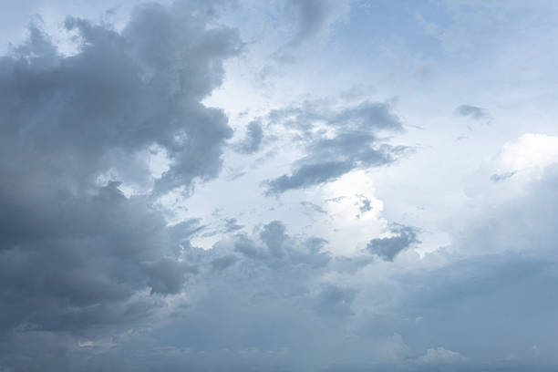 istock Overcast sky with dark and bright storm clouds dominating the atmospheric view 2240501313