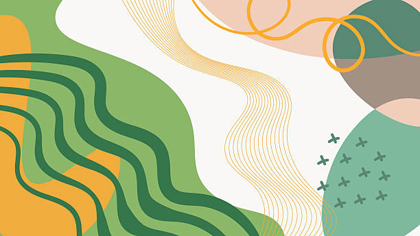 illustrations, cliparts, dessins animés et icônes de tout simplement minimal dessiner à la main des arrière-plans d’art. design pour la décoration murale, carte postale, affiche ou brochure - effet graphique naturel