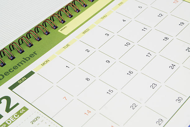 istock Close up of calendar page. 2240523366