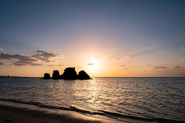 Beautiful sunset over the sea.